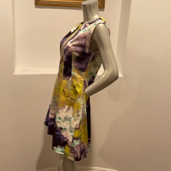 Lela Rose Sleeveless Printed fit and flare Mini dress size 8 - Picture 2 of 13